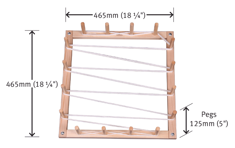 Load image into Gallery viewer, Ashford Warping Frame 4m - dimensions
