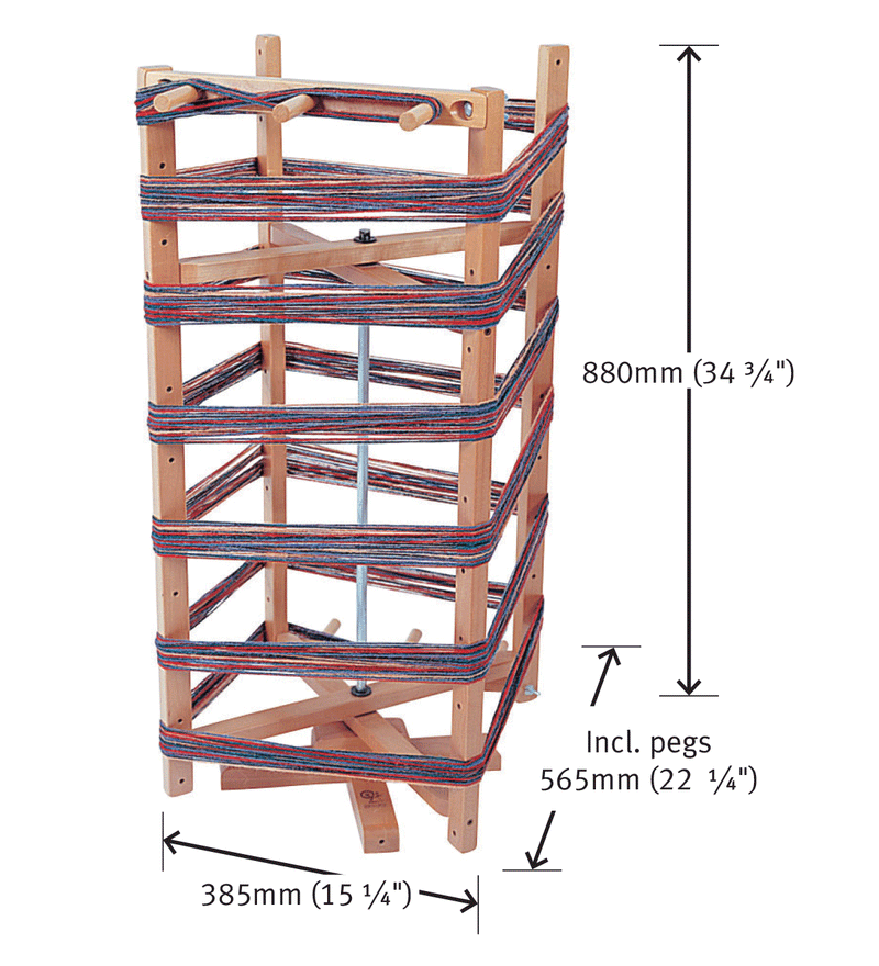 Load image into Gallery viewer, Ashford Warping Mill - dimensions
